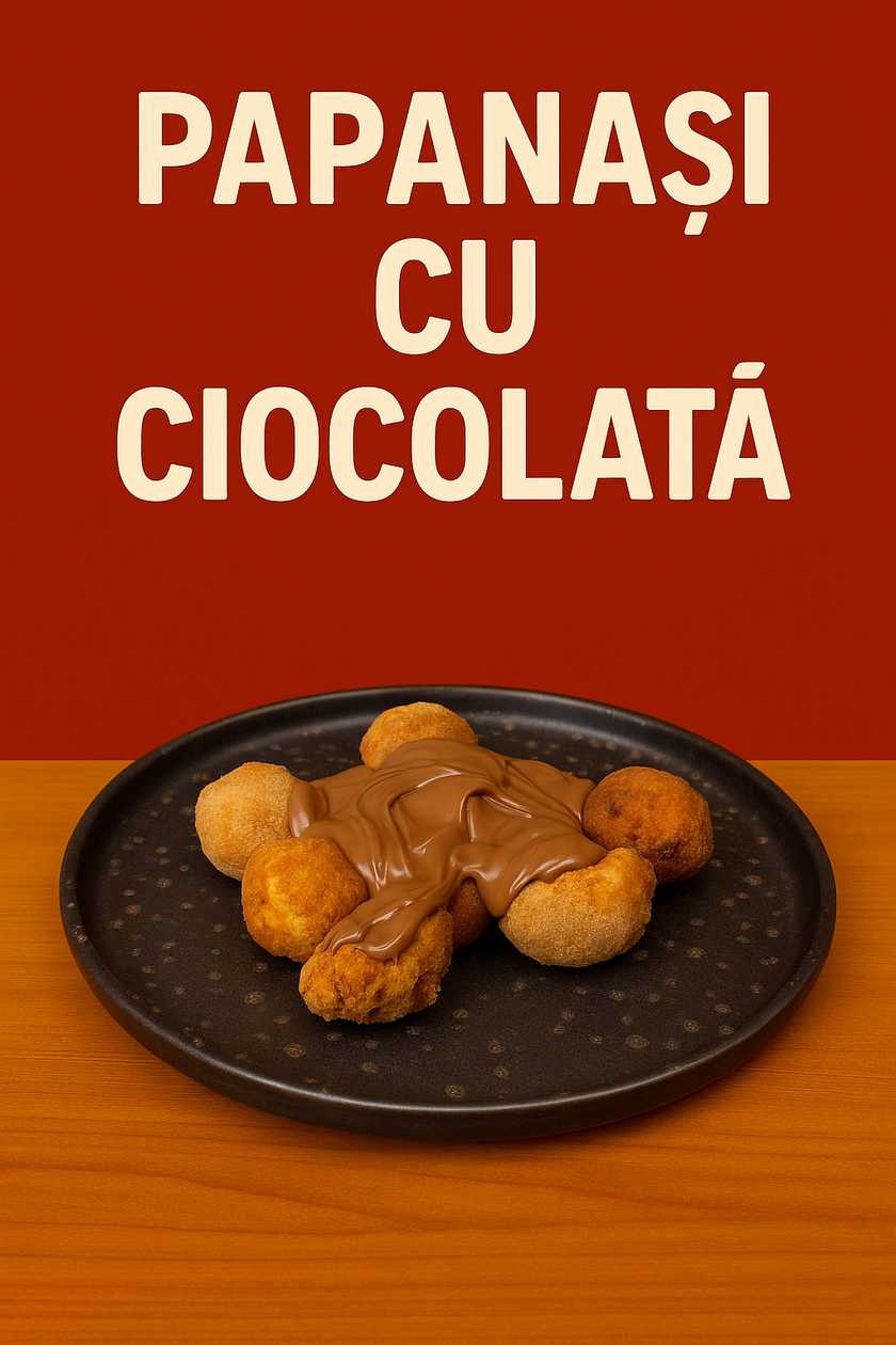 Cheese pancakes with chocolate