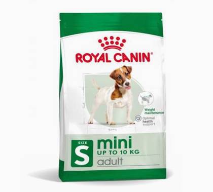 Ração para cães adultos de raças pequenas.