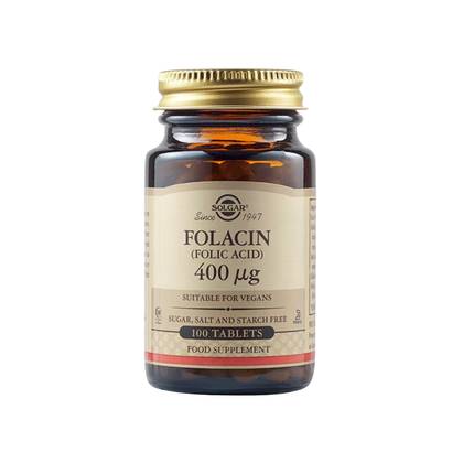 Solgar - Фолацин (фолиевая кислота) 400 мкг таблетки - упаковка 100 шт.