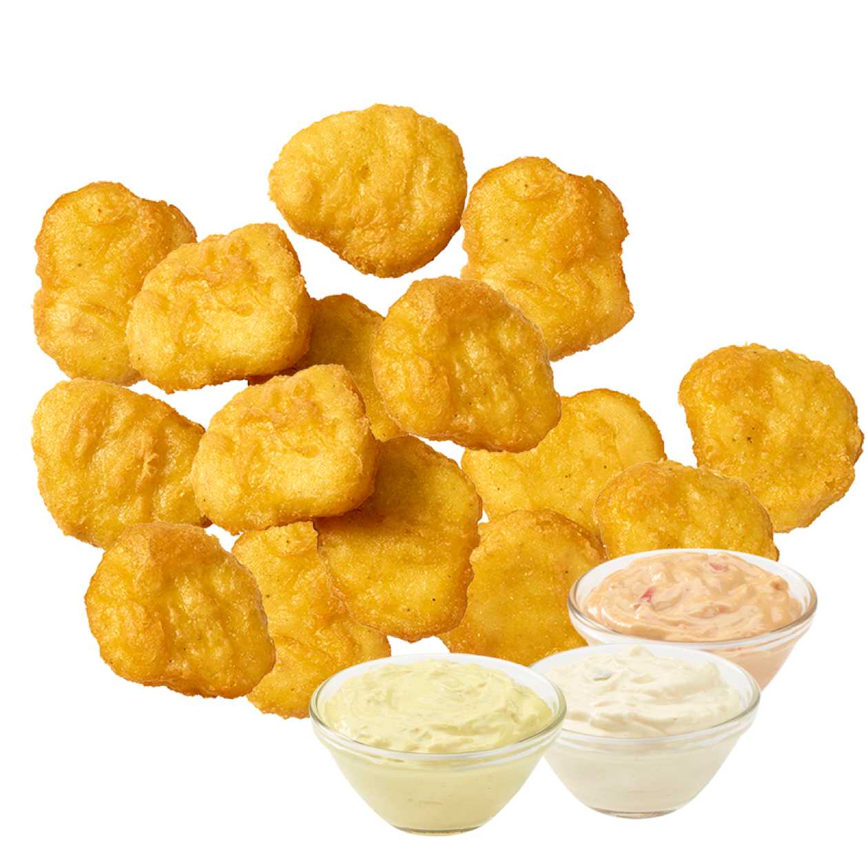 Nuggets de pui 15 buc. + 3 sosuri