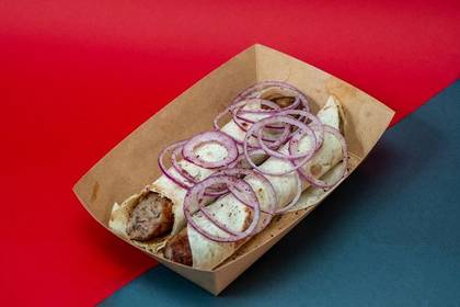 Kebab, onion, sumac