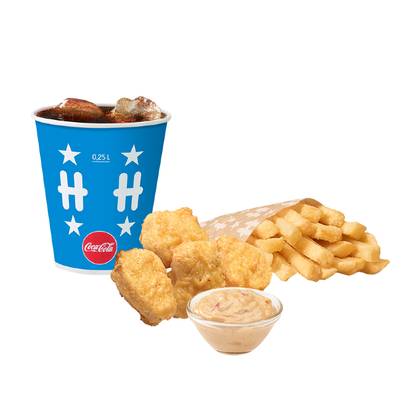 4pcs. Chicken nuggets Meal D