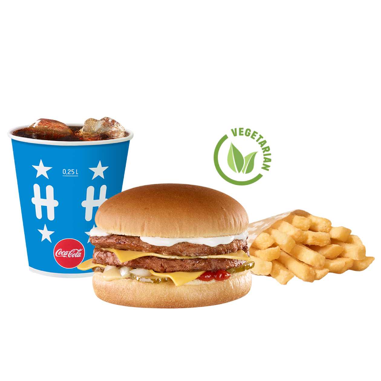 VEKE® Cheeseburger dublu meniu