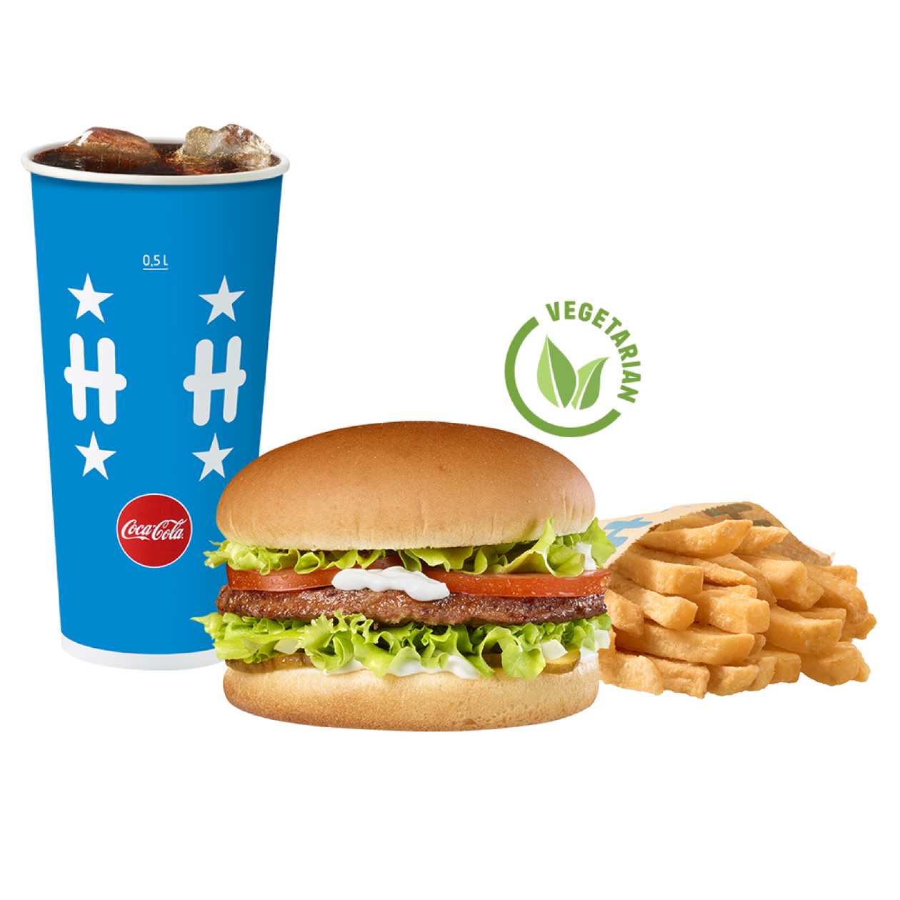 VEKE® Burger Vegetarian meniu mare