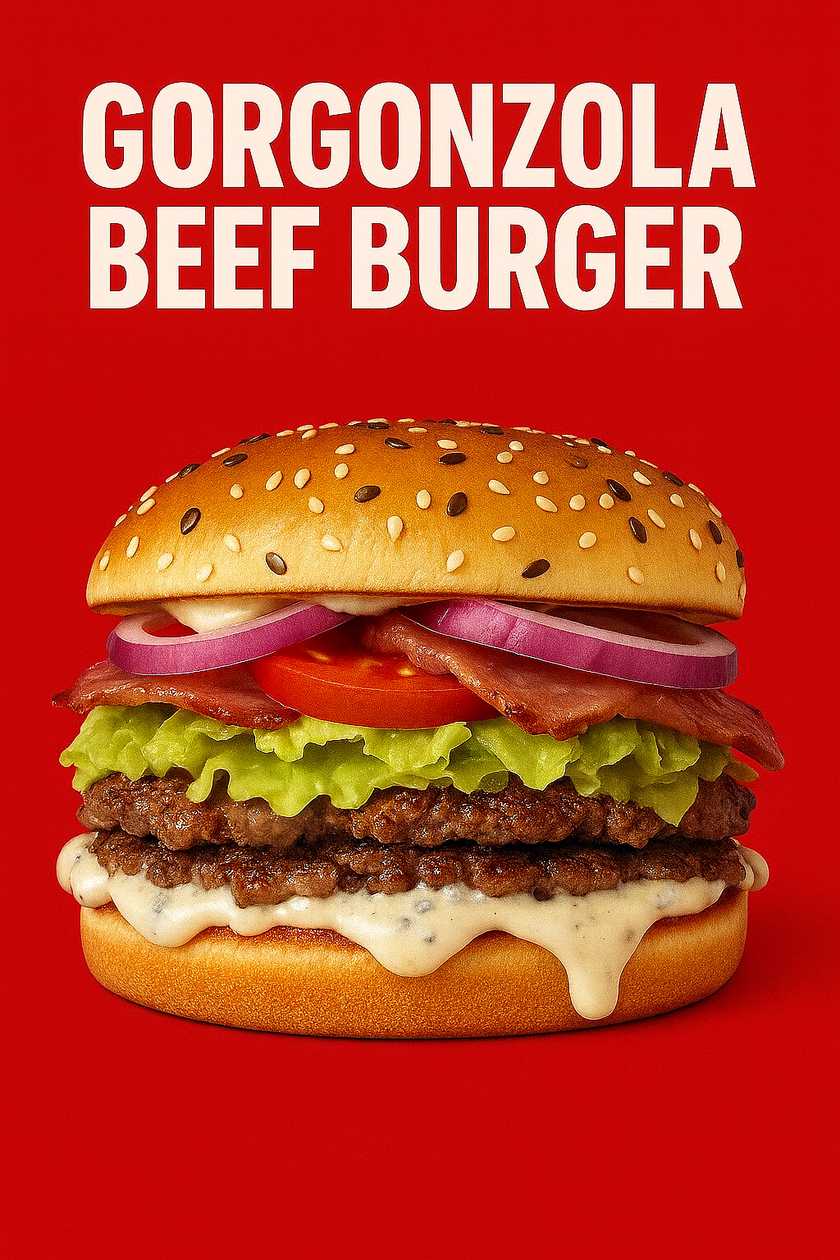 Gorgonzola beef burger
