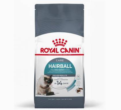 Ração para gatos adultos com tendência à formação de bolas de pelo.