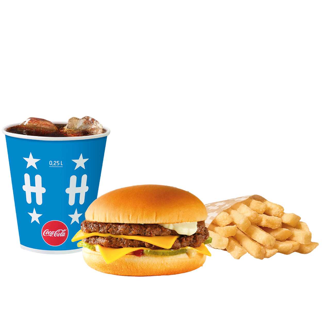 Cheeseburger dublu meniu