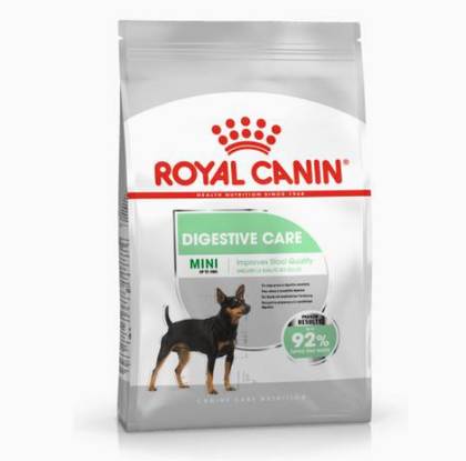 Ração para cães pequenos com cuidados digestivos.