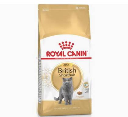 Ração específica para gatos da raça British Shorthair.