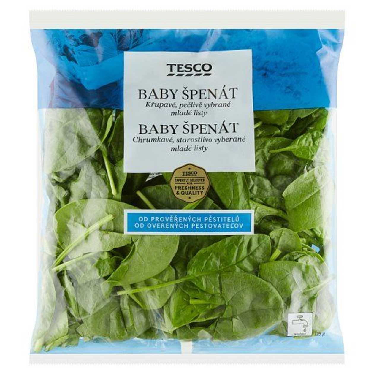 Baby špenát praný 125g