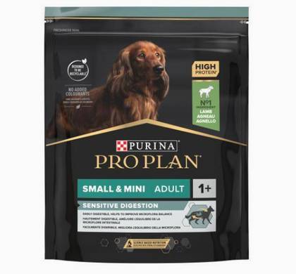 Ração para cães pequenos com digestão sensível, com borrego.
