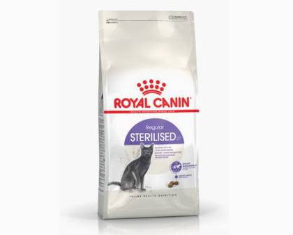 Ração para gatos adultos esterilizados.