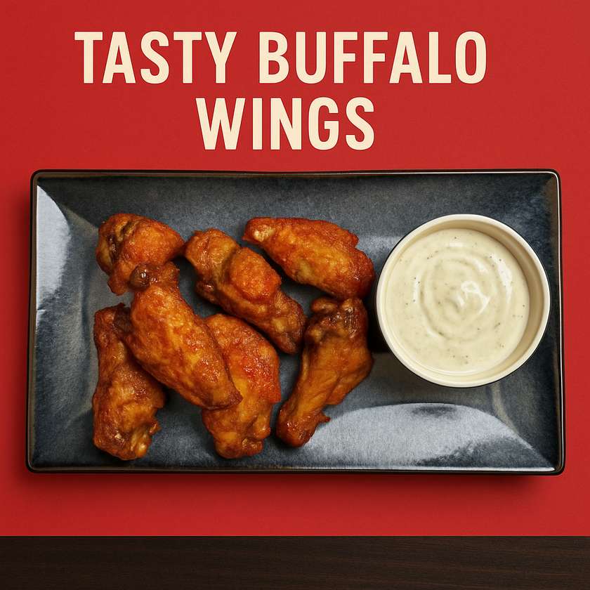 Tasty buffalo wings