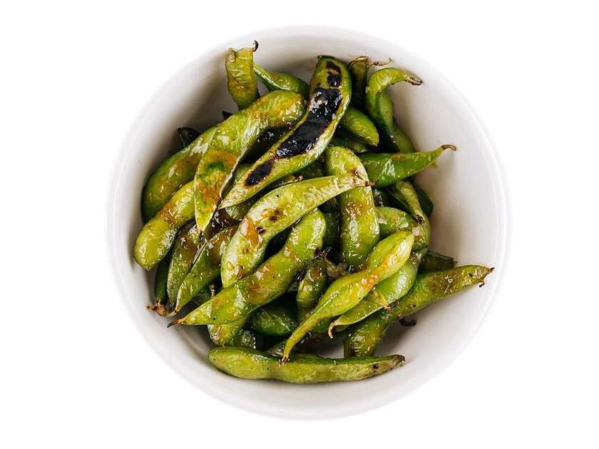edamame with maldon salt