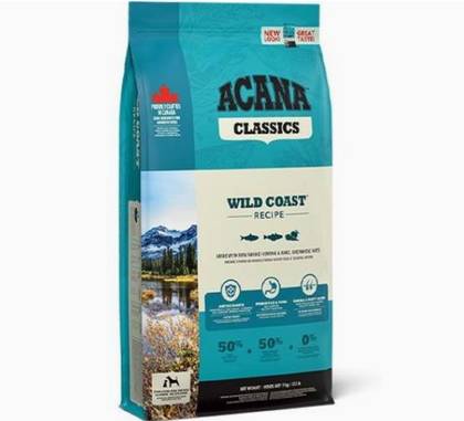 Ração com peixe para cães adultos, rica em proteínas e sem cereais.