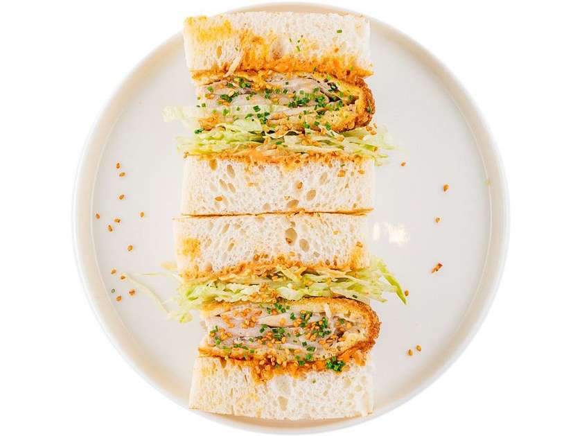 katsu-sando with chicken