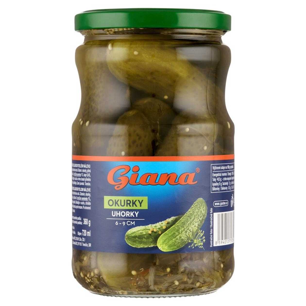 Td Okurky 6-9Cm 670g/350g