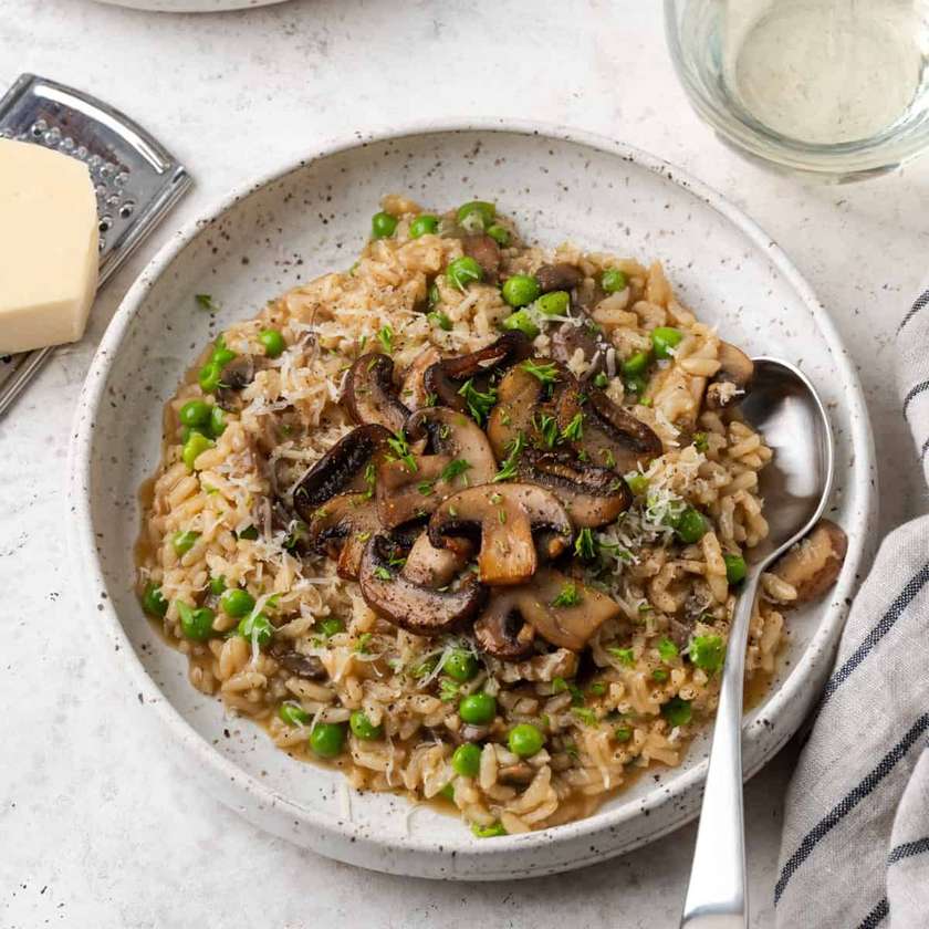 Mushroom Risotto Vegan