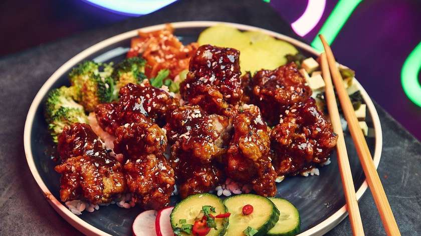 Samyang BBQ bites bibimbap