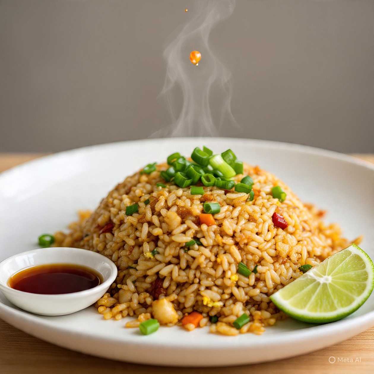 Fried Rice with Chicken Sauce