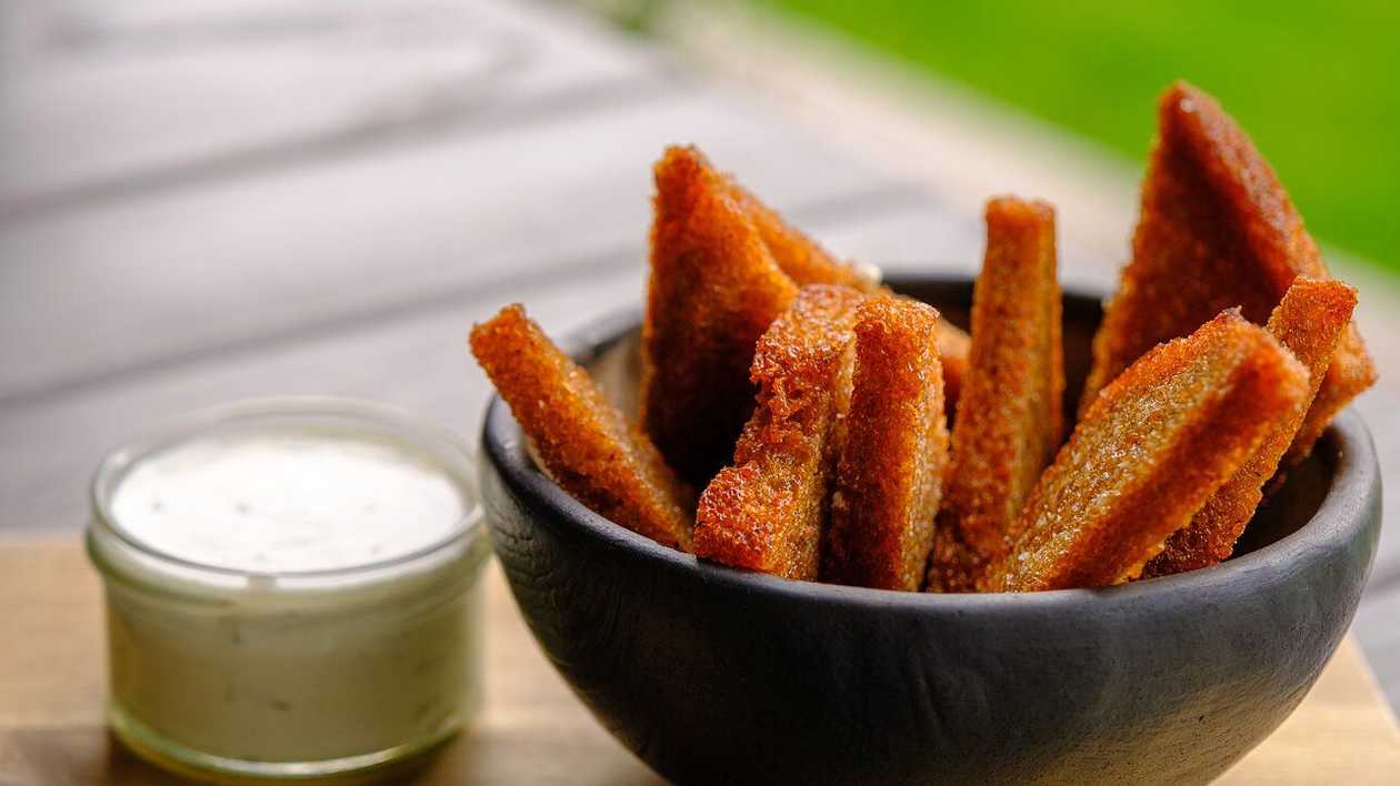 Fried Lithuanian Bread