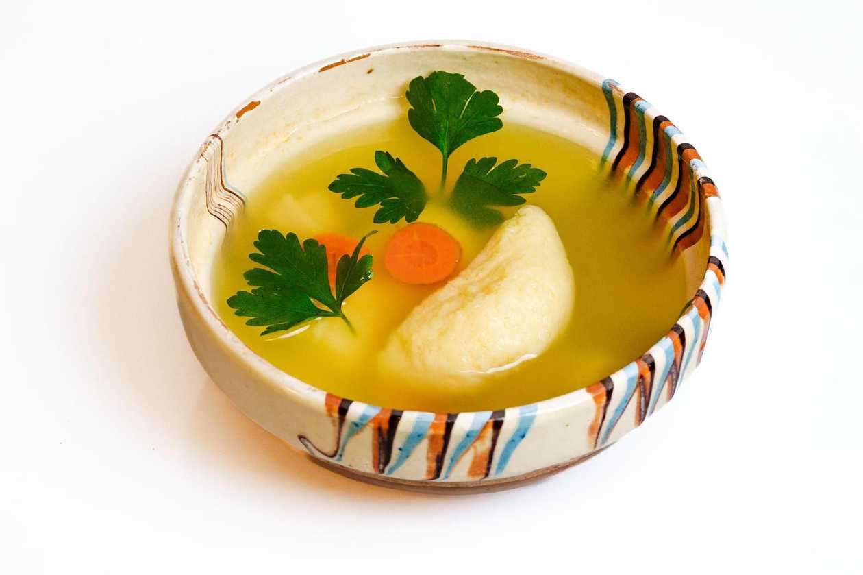 Chicken soup with noodles
