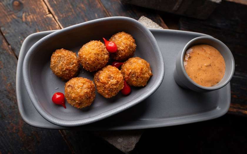 Homemade Pulled Chicken and Mozzarella Donuts
