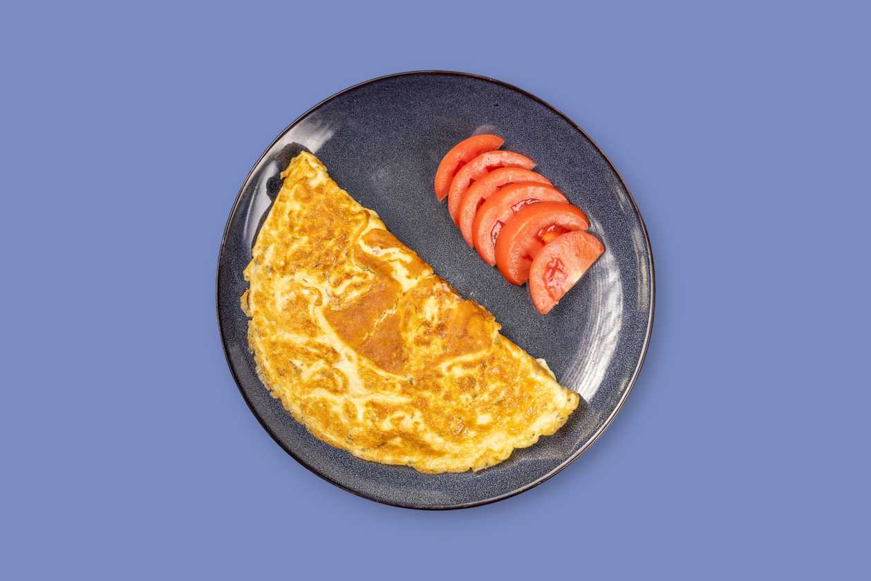 Omelette with Ham and Cheese