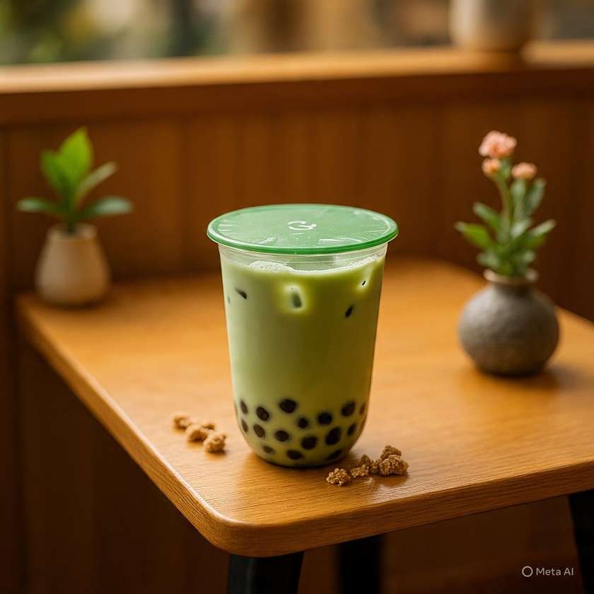 Large Matcha Bubble Tea