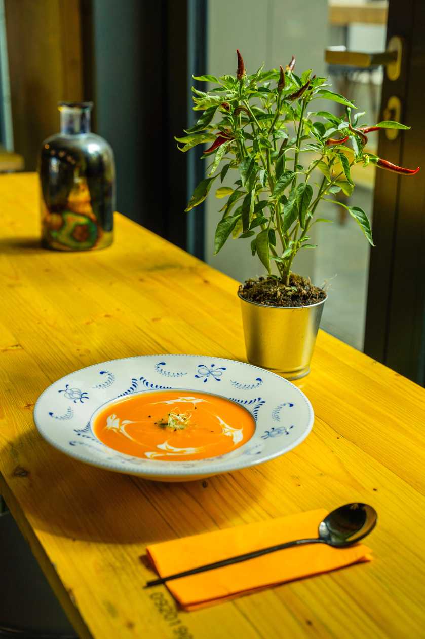 Supă cremă de dovleac cu lapte de cocos