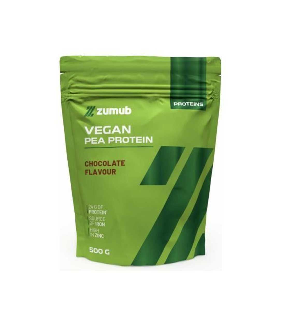 Zumub Vegan Protein – Pea Protein Chocolate Supplement 500 gr (expires soon)