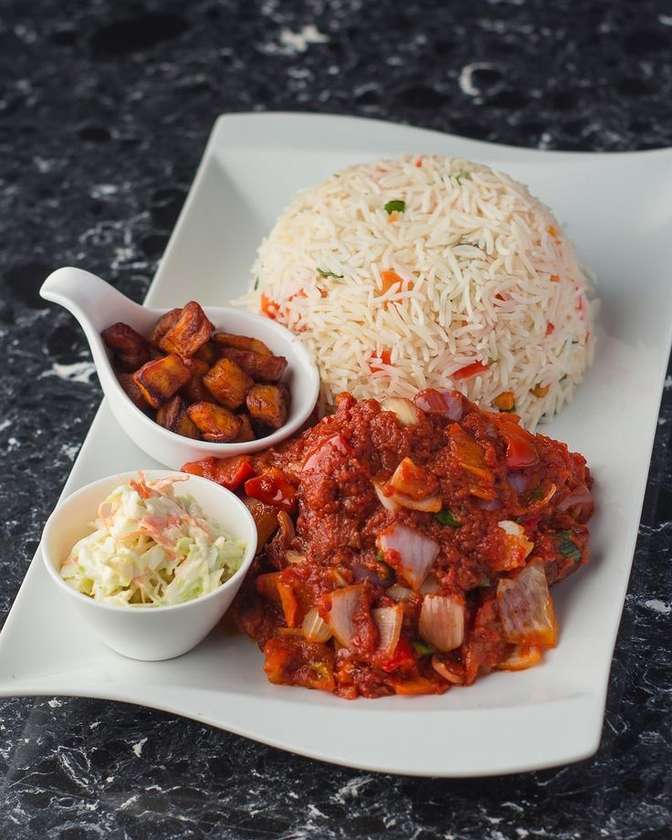 White Rice with Vegetable Stew