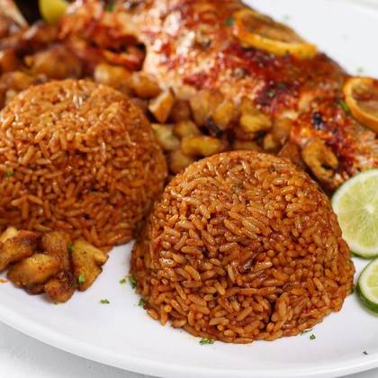 Jollof Rice with Grilled Chicken