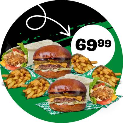 2x WYPASIK + 2x WRAP + 4x FRIES