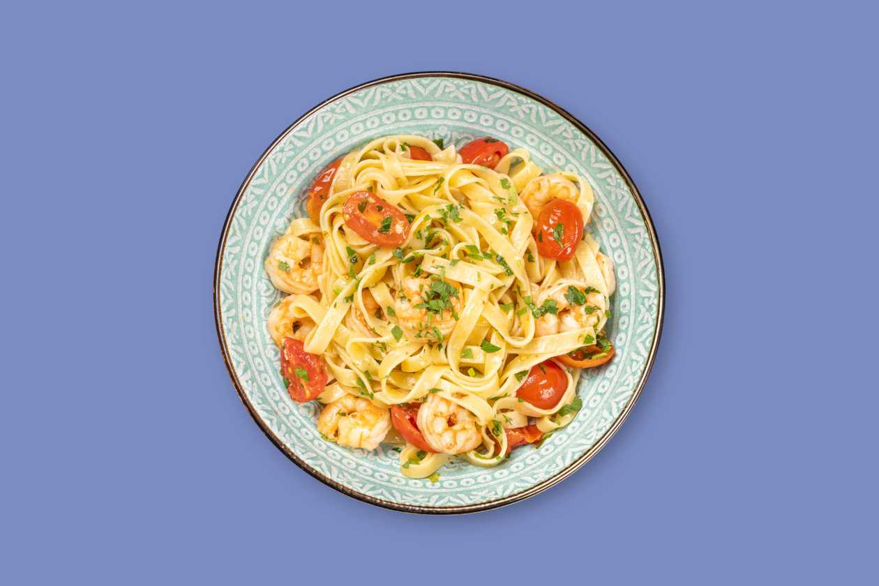 Pasta with Shrimp and White Wine