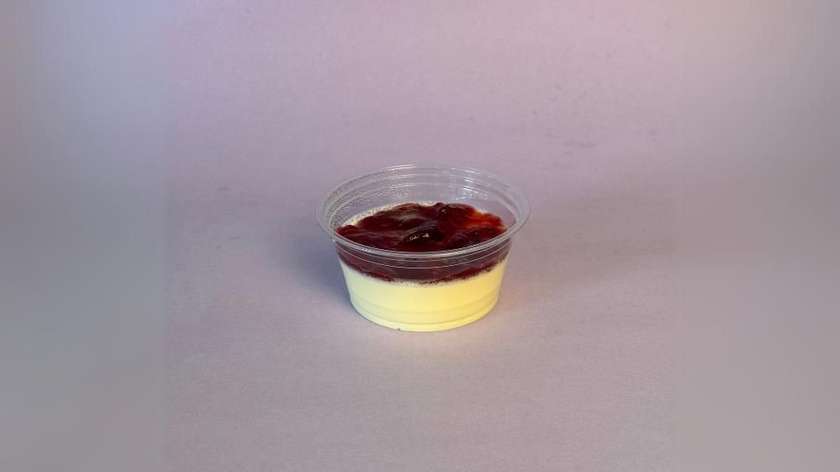 Strawberry panna cotta