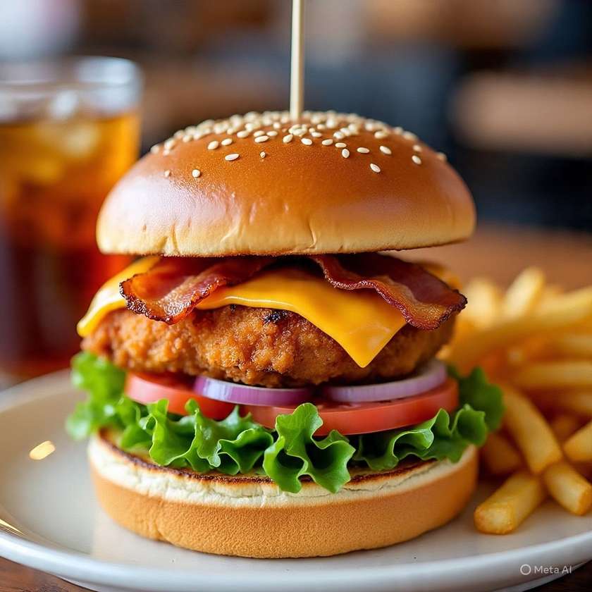 Chicken Drum Burger