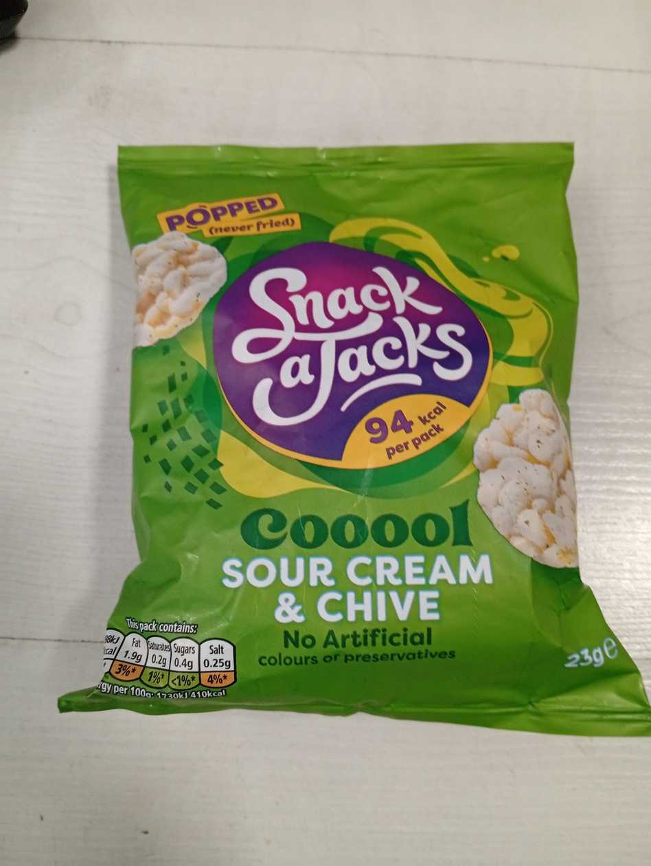 Snack a jacks sour cream & chive 23g
