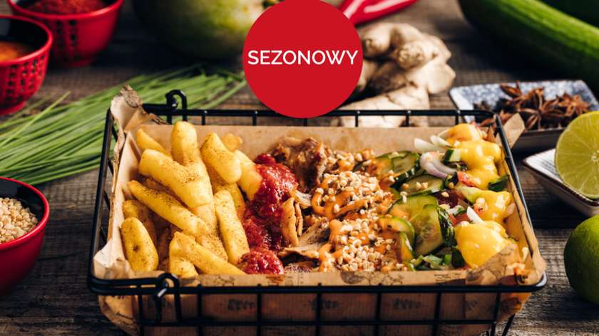Danie z frytkami "Kur - Tu - Azja"