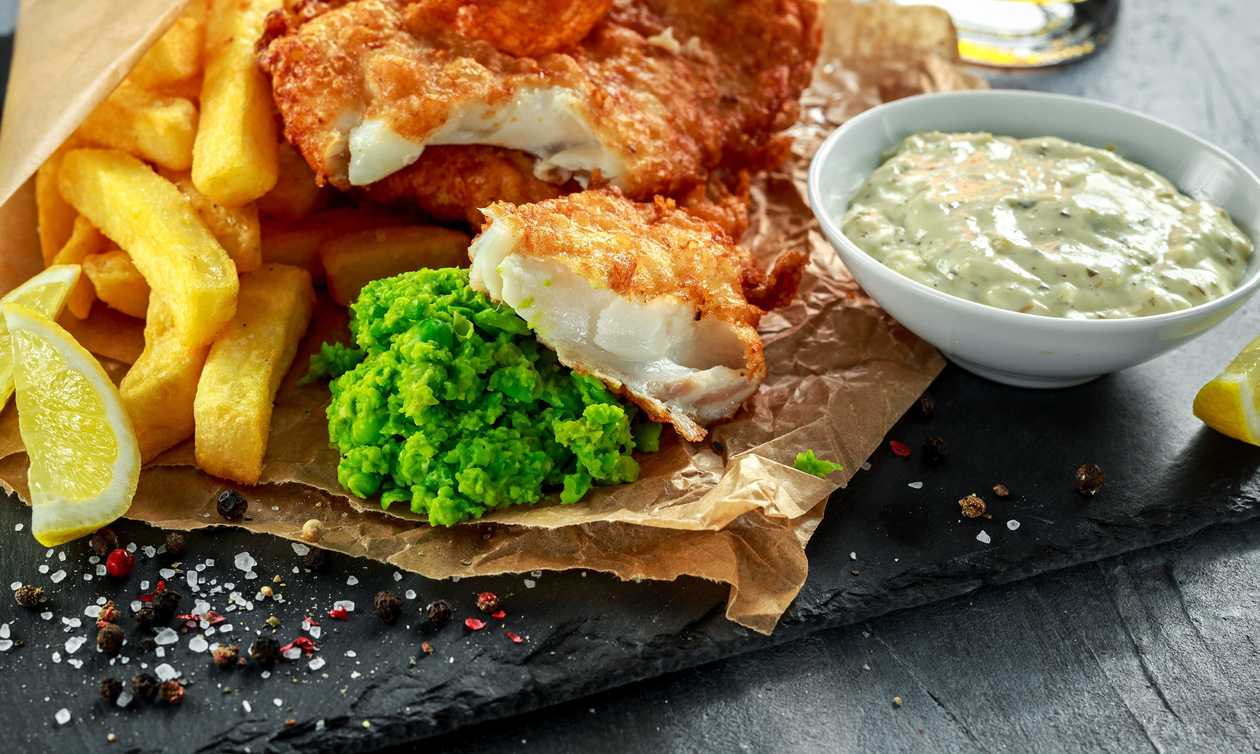 Beer-battered Fish and Chips