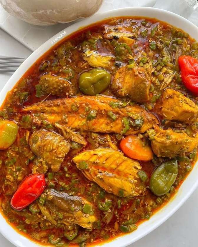 Okro stew only