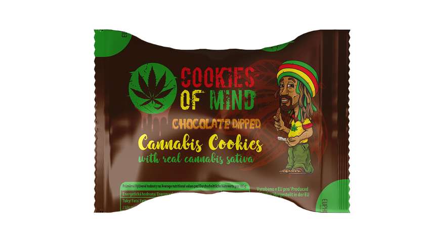 PROMOCJA Ciasteczka konopne polane w Czekoladzie Cookies of Mind