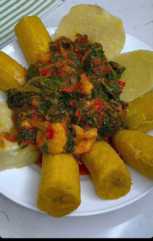 Yam or Plantain only