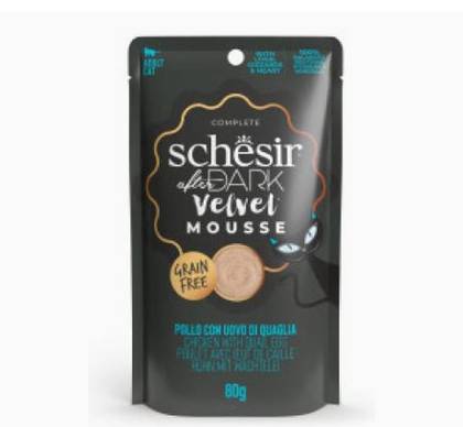 Schesir After Dark Velvet Pouch of Chicken and Egg Mousse