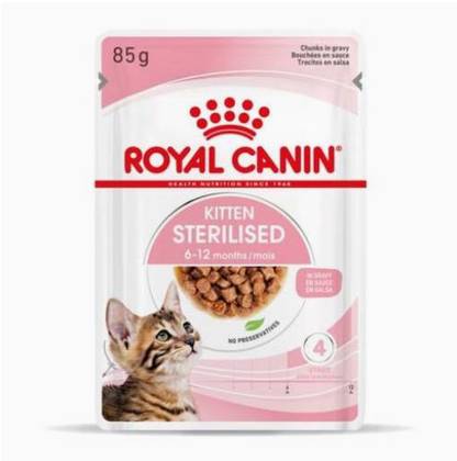 Royal Canin Kitten Sterilised Pouch with Gravy