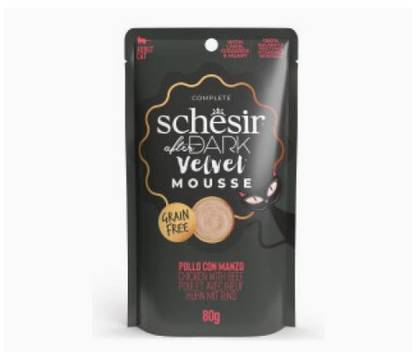 Schesir After Dark Velvet Pouch of Chicken and Beef Mousse