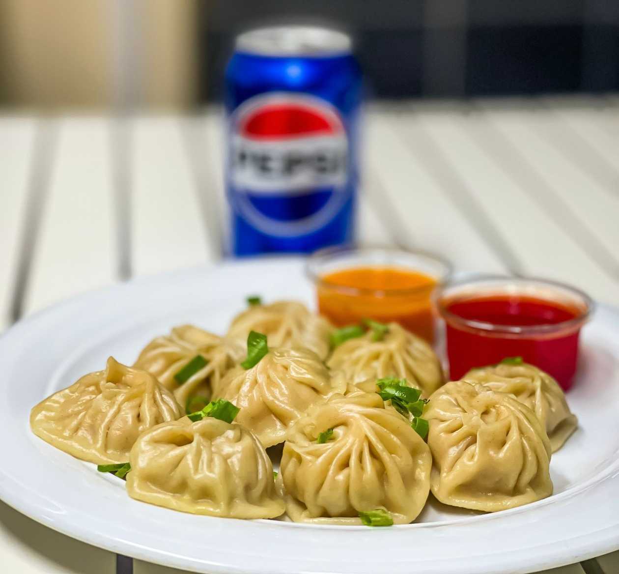 Steam veg-dumpling+pepsi-330ml combo