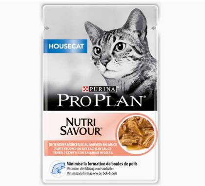 Pro Plan Adult Housecat Indoor Pouch of Salmon in Gravy