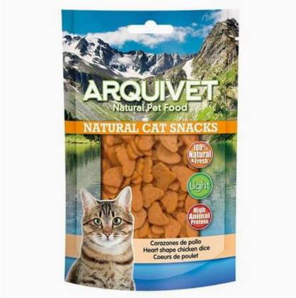 Arquivet Natural Cat Snack Chicken Hearts