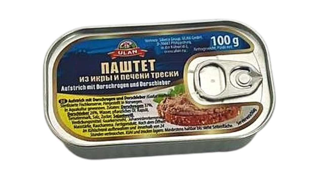 Паштет из Печени и Икры Трески 100гр